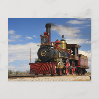 Steam Locomotive "119" Postcard