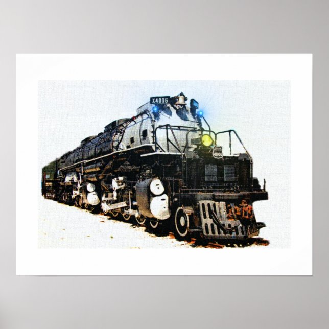 Steam Locomotive A Big Boy Poster (Front)