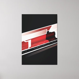 Steam Locomotive Canvas Print