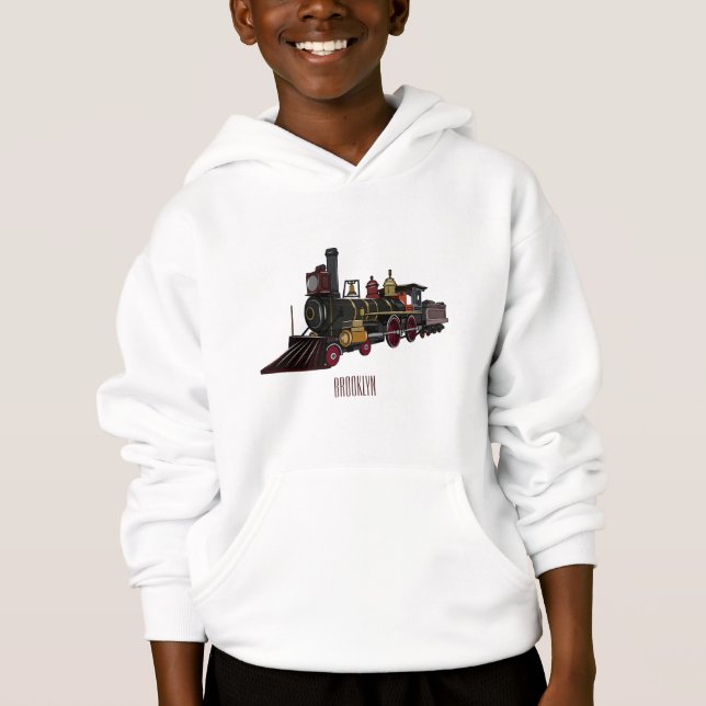 Steam locomotive cartoon illustration  (Front)