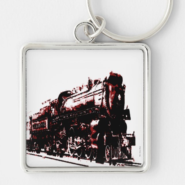 Steam Locomotive Keychain (Front)