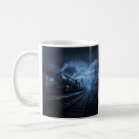 Steam Locomotive On A Dark Stormy Night