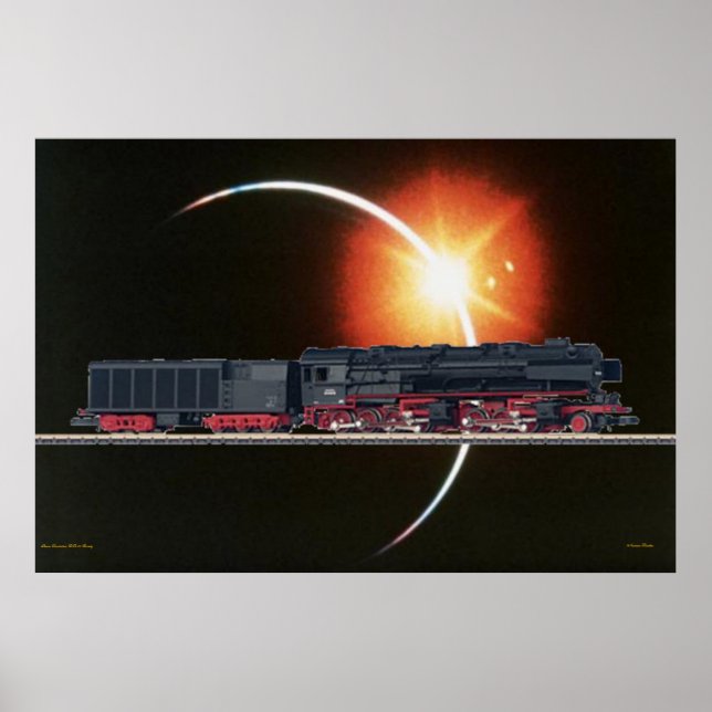 Steam Locomotive Poster (Front)