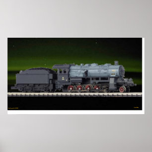 Steam Locomotive Poster