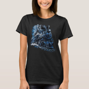 Steam Locomotive Train Railway Railroad Steam Eng T-Shirt