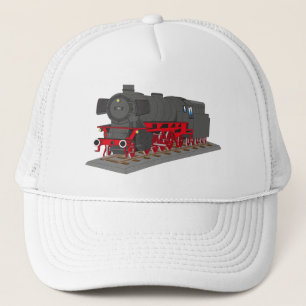 steam locomotive trucker hat