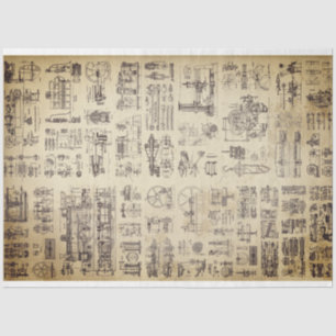 Steam Mechanics Decoupage Paper