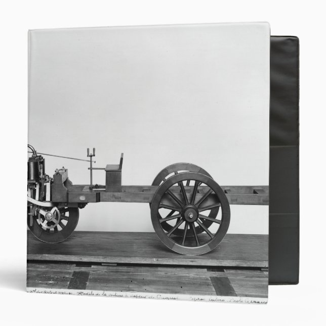 Steam-powered car invented binder (Front/Inside)