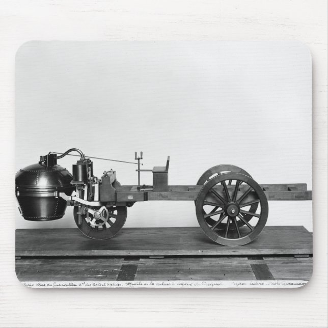 Steam-powered car invented mouse pad (Front)