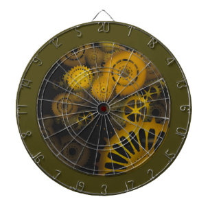 STEAM PUNCTURE GEAR DARTBOARD