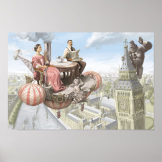 STEAM PUNK AIR VIEW POSTER