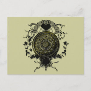 Steam punk Cog Design Postcard