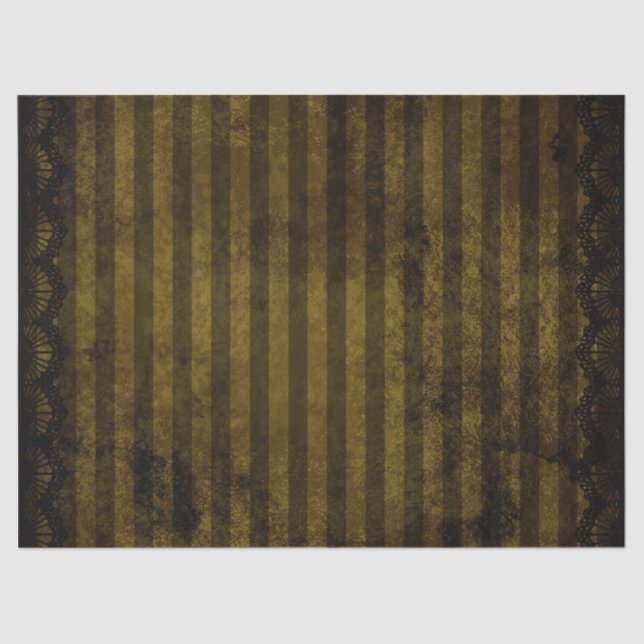 Steam Punk Gears Modern Retro Abstract Pattern Tissue Paper (Front)
