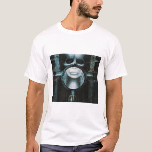 Steam Punk HR Giger Skull Throw Blanket T-Shirt