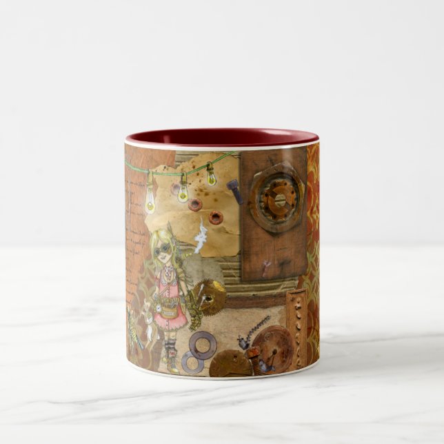 Steam Punk Party - Mug de café - Brown (Centre)