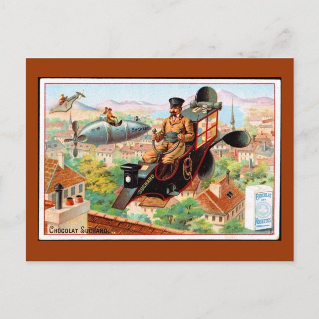 Steam Punk Vintage Postcard (Front)