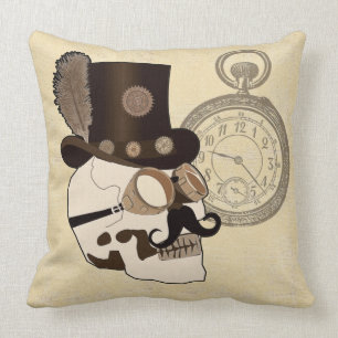 Steam Punked Throw Pillow
