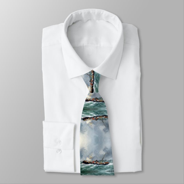 Steam sailing ship Finsbury 1881 Tie (Tied)