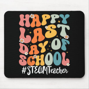 Steam Teacher Happy Last Day Of School Teacher Mouse Pad