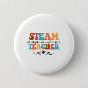 Steam Teacher Steam Squad Elementary Teaching Ck T 2 Inch Round Button