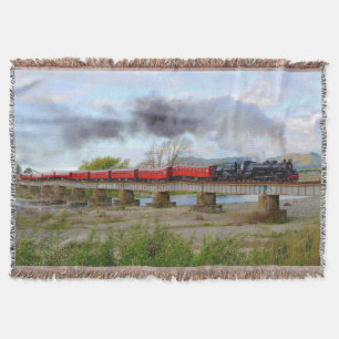 Steam Train 16 Throw Blanket