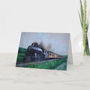 Steam Train Blank Card