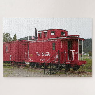 Steam train carriage accommodation, Arizona Jigsaw Puzzle