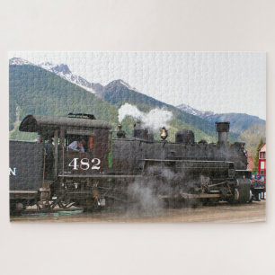 Steam train engine, Colorado, USA 2 Jigsaw Puzzle