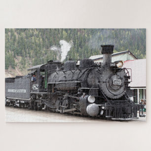 Steam train engine, Colorado, USA Jigsaw Puzzle