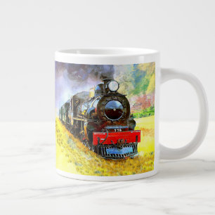 Steam Train Engine Locomotive 778 Large Coffee Mug