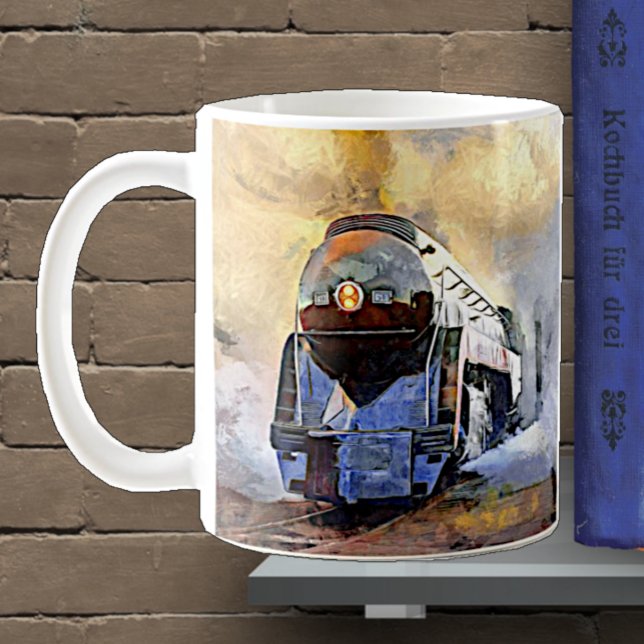 Steam Train Engine N&W 611 Locomotive in Steam Coffee Mug (Creator Uploaded)