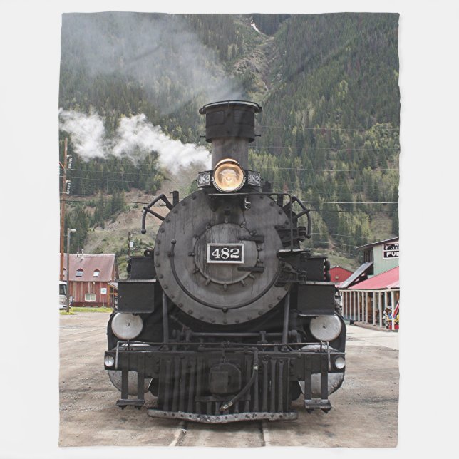 Steam train engine, Silverton, Colorado, USA 4 Fleece Blanket (Front)