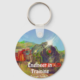 Steam Train Enthusiasts Key-Chains Keychain
