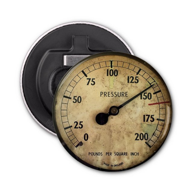 STEAM TRAIN GAUGE BOTTLE OPENER (Front)