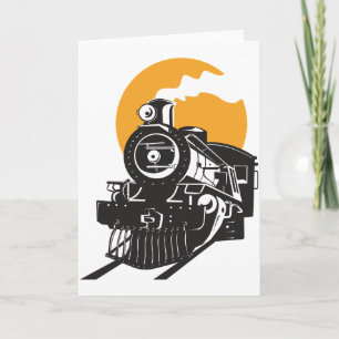 Steam Train Greeting Cards