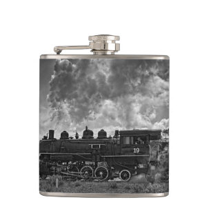 STEAM TRAIN HIP FLASK