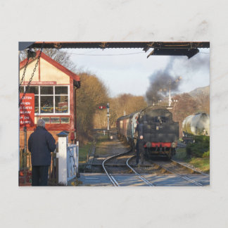 Steam Train in Ramsbottom Postcard