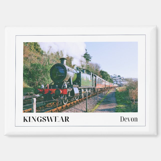 Steam Train, Kingswear, Devon, England Magnet (Front)