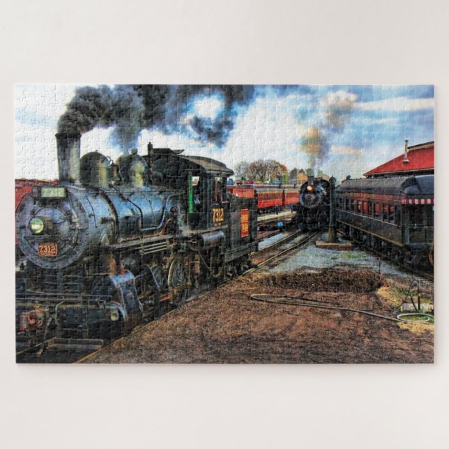 Steam Train Locomotive #08 Jigsaw Puzzle 1014 pc. (Horizontal)