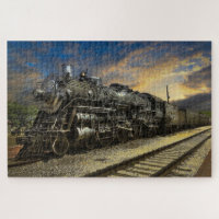 Steam Train Locomotive #29 Jigsaw Puzzle 1014 pc.