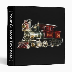 Steam Train Locomotive Engine Binder