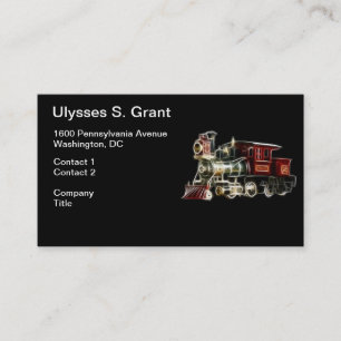 Steam Train Locomotive Engine Business Card