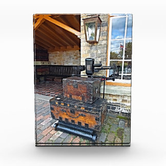 STEAM TRAIN LUGGAGE SCALES PHOTO BLOCK
