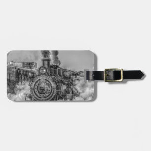 Steam Train Luggage Tag