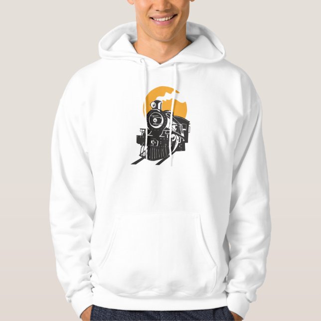 Steam Train Mens Hoodie (Front)