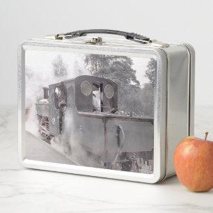 STEAM TRAIN METAL LUNCH BOX