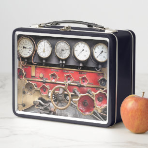 STEAM TRAIN METAL LUNCH BOX