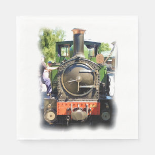 STEAM TRAIN NAPKIN