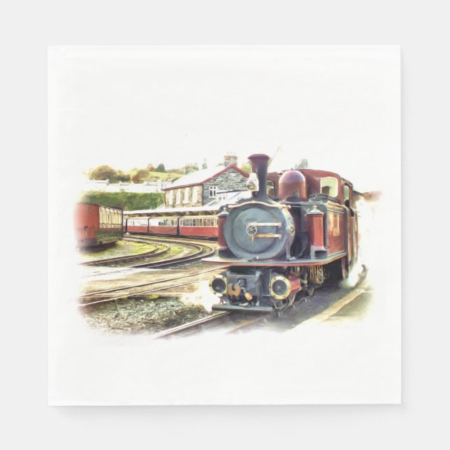 STEAM TRAIN NAPKIN (Front)