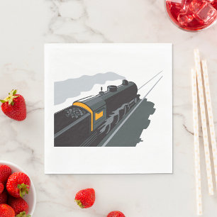 Steam Train Napkin